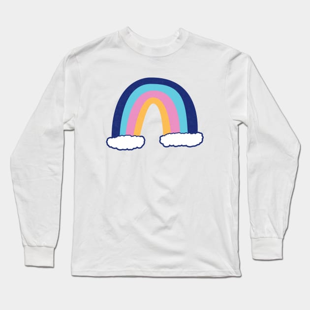 Pastel Rainbow Positivity Long Sleeve T-Shirt by lukassfr